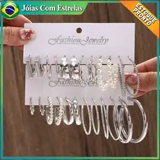 Conjunto Elegante Brinco Com Argola De Prata Coração Borboleta Brincos De Pérola Para Mulheres Joias Acessórios