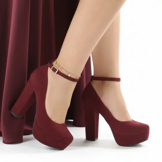 Sapato Feminino Boneca Meia Pata Salto Grosso Palmilha Confort