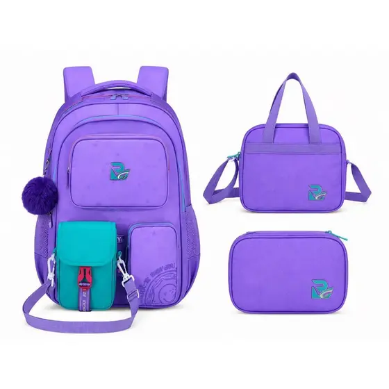 Bolsa de ombro de três peças para viagem Mochila de senhora Mochila de estudante Mochilas de grande capacidade R8275