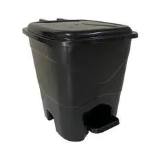 Lixeira Pedal 7l Preta Cozinha Banheiro Lavanderia Formpalst (Preto)