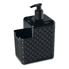 Porta Detergente Sabão 2 em 1 Com Suporte Para Bucha Esponja Rattan