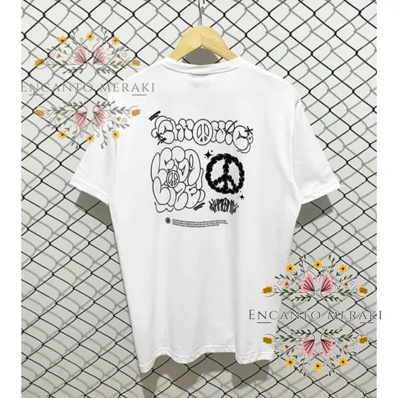 Camiseta Premium 100% Algodão Malha Americana Grafite Camisa Plus Size Exclusiva Lançamento 2023 Envio Imediato Meraki