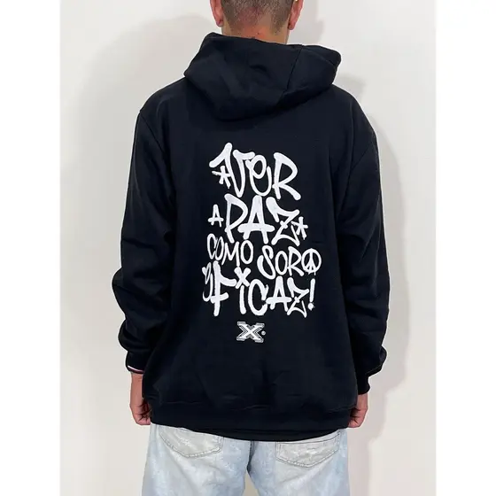 Blusa de Moletom Casaco Flanelado de Frio Chronic Ver Paz Bolso Estilizado  Lançamento 2024 Envio Imediato Encanto Meraki