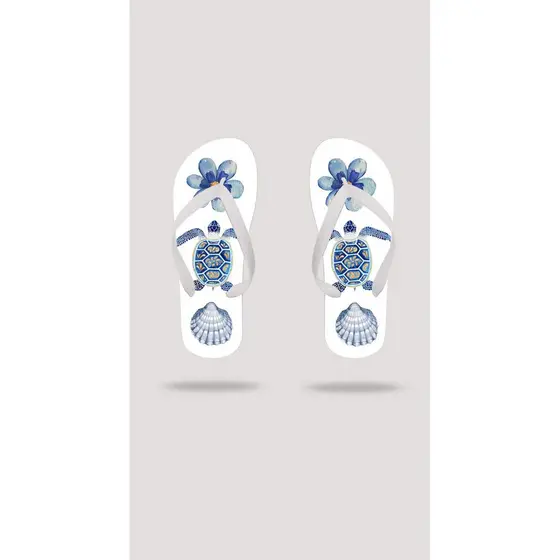 Chinelo Animais Marinhos tartaruga feminino Conforto Qualidade Premium sandália