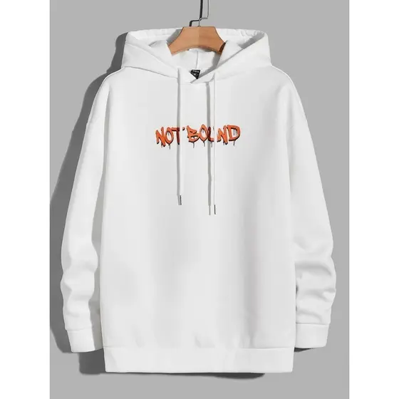 Blusa de Moletom Casaco Flanelado de Frio Canguru Masculino Not Bound Urso Bear Lançamento 2024 Envio Imediato Encanto Meraki