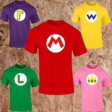 Camiseta Premium 100% AlgodãoFilme Mario Bros Luigi  Waluigi  Retro Envio Imediato