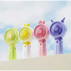 Mini Ventilador De Mão Portátil Recarregável Usb com suporte Para Escritório