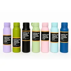 Garrafa Térmica 800ml em Aço Inoxidavel Modelo Travel à Vácuo Esportes Quente & Frio
