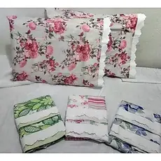 Kit 2 Fronhas envelope 200 Fios estampada 70x50cm