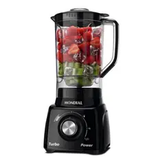 Liquidificador 2,2 L Mondial Turbo Power L-99-FB 500W 3 Vel.