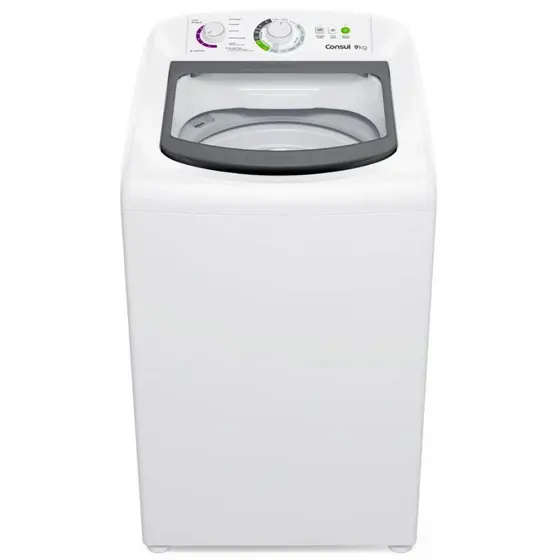Lavadora de Roupas Automática Consul 9 Kg CWB09BB Dosagem Econômica Branca