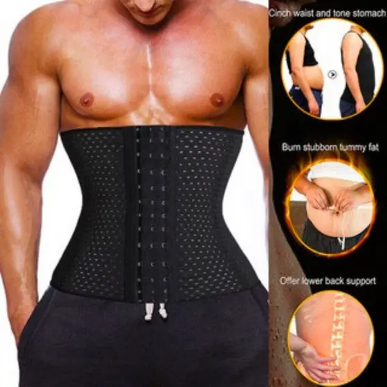 Cinto De Treinamento De Cintura Masculino-Espartilho De Emagrecimento Para Controle De Barriga-envio imediato