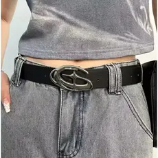 Cinto Unissex Vintage Estilo punk boho chic Com Fivela Decorada Com Estrela Em 3d-envio imediato
