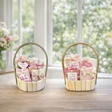 Kit 10 Cestas Fraldeira Madeira Decoração 13 e 16 cm