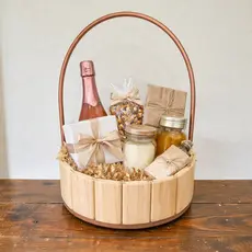 Kit 10 Cestas 18cm Fraldeira Madeira Decoração