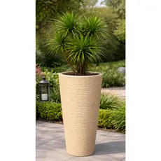 Vaso para Plantas Ibiza Cone Texturizado Decorativo Grande Jardim 68cm