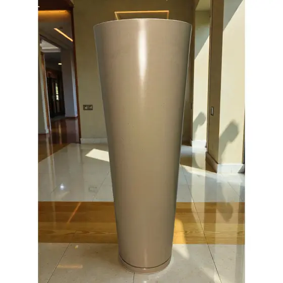 Vaso para Plantas Cone Ibiza Marmorizado Liso 68cm Decorativo