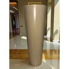 Vaso para Plantas Cone Ibiza Marmorizado Liso 68cm Decorativo