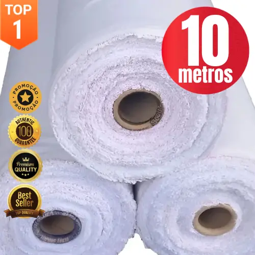 Tecido 10 Metros Pano de Prato Branco Sacaria Algodão Artesanato | Pano de Copa Qualidade B | Markas