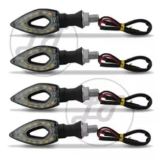 Kit Universal Piscas Seta Moto Vazado Z300 Cb Ninja 250r 300r