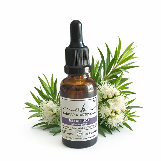 Óleo Vegetal de Melaleuca 100% Puro Fortalecimento Capilar