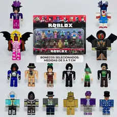 Roblox 16 Bonecos Articulados Lego 7 cm Kit completo Linha premium Lançamento Envio Imediato