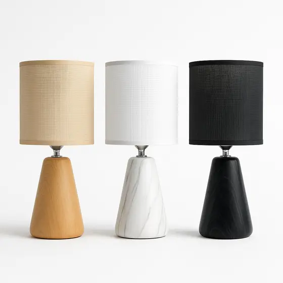 Luminária de Mesa Decorativa LED Abajur Moderno Luz Aconchegante para Quarto Sala Escritório