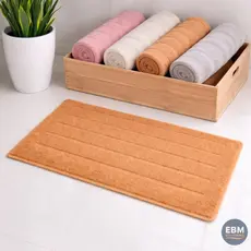 Tapete Retangular Algodão Para Banheiro Higiênico Absorção 60x40cm