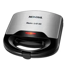 Sanduicheira Master Grill Mondial Preto e Inox 750W S-20