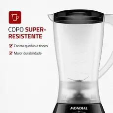 Liquidificador Easy Power Mondial Preto 550W L-550-B