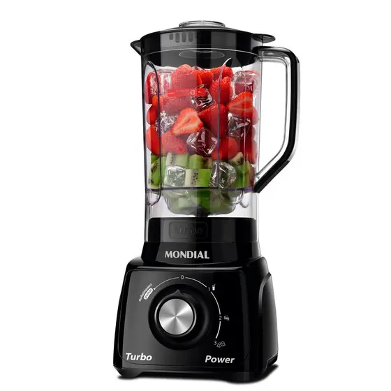 Liquidificador Turbo Power Mondial Preto 550W L-99 FB