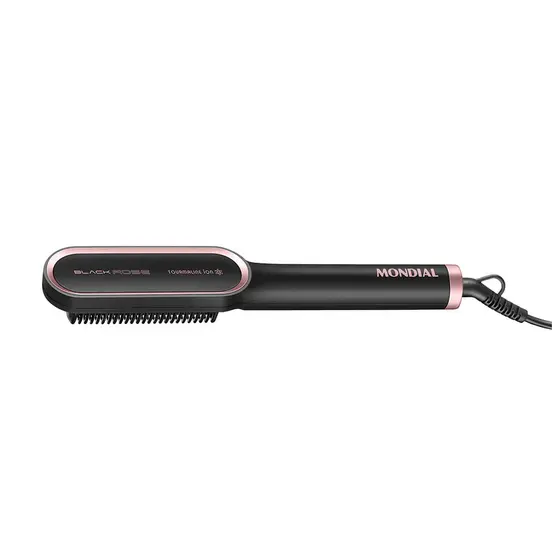 Escova Alisadora Black Rose Mondial Preto e Rose 36W EA-07