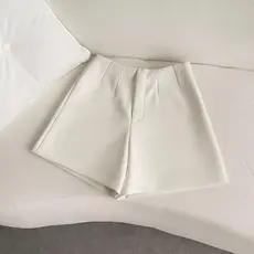 Short Alfaiataria Feminino Social Modelo Cintura Alta curto