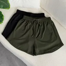 Kit 2 Peças Short Feminino Tecido Canelado, Confortável, Com elástico na cintura  cores Tendências