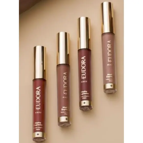 BATOM LÍQUIDO MATTE SUPREME EUDORA - O BOTICÁRIO* LANÇAMENTO*GLOSS KISS ME PISTACCHIO E VANILLA CARAMEL*LANÇAMENTO