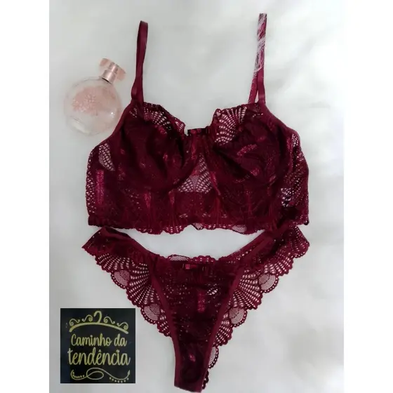 CONJUNTO DE RENDA CROPPED SEM BOJO - SB007