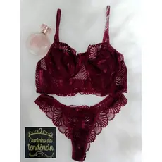CONJUNTO DE RENDA CROPPED SEM BOJO - SB007