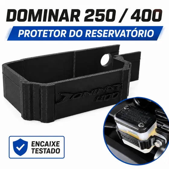 Protetor e Suporte De Reservatório Fluido Freio Traseiro Bajaj Dominar 250 400 D250 D400