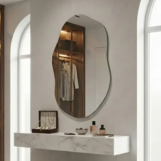 Espelho 70x50 Nuvem Decorativo Lapidado Luxo Desing Moderno