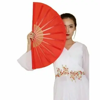 Kit de 10-30 Leque Grande Liso Tai Chi Chuan Dança