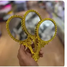 5/10 /15/20 Unids Espelho Dourado Dobravel Festa Lembrança