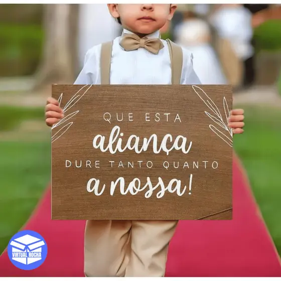 Placa Decorativa Casamento que essa aliança dure tanto quanto a nossa