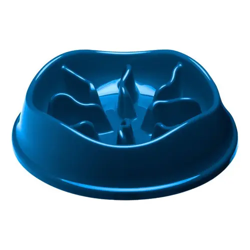Pote Comedor Tigela Interativo Lento Ração Cachorro Gato Pet 350ML