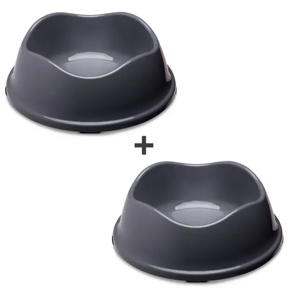 Kit 2 Potes Comedor Bebedouro Ração Água Cachorro Pet 1L