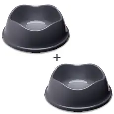 Kit 2 Potes Comedor Bebedouro Ração Água Cachorro Pet 1L