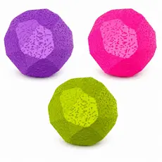 Kit 3 Bolinhas Rocky Ball 40mm 4cm Cachorro Pet Sortido