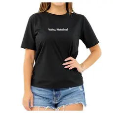 Camiseta Frase Valeu Natalina Natal Criativa Feminina