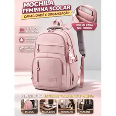 Mochila Bolsa Feminina Escolar Universitária De Viagem Moda Casual Unissex