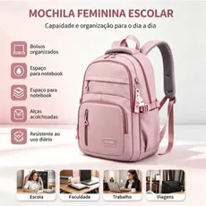 Mochila Bolsa Media Feminina De Estudante Japonesa E Coreana Viagem De Grande Capacidade