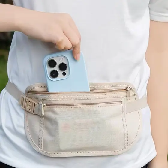 Pochete Doleira Slim Porta Dolar Celular Corrida Viagem